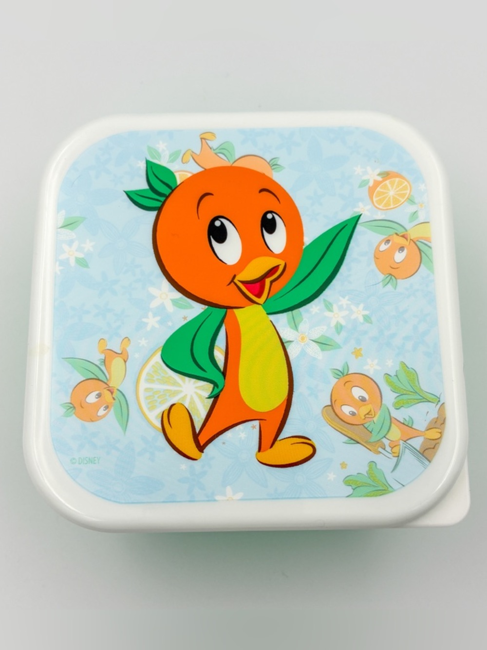 Disney Epcot Flower & Garden Scavenger Hunt Prize Plastic Container Orange Bird
